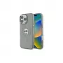 Karl Lagerfeld KLHMP16XHLSKIK Funda rígida iPhone 16 Pro Max 6.9 negra IML Metal Karl Head MagSafe