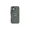 Karl Lagerfeld KLHMP16SHLSCHK Funda rígida iPhone 16 6.1 negra IML Metal Choupette Head MagSafe