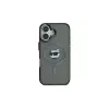 Karl Lagerfeld KLHMP16MHLSCHK Funda rígida iPhone Plus 6,7 negra IML Metal Choupette Head MagSafe