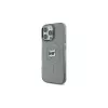 Karl Lagerfeld KLHMP16LHLSCHK Funda rígida iPhone 16 Pro 6,3 negra IML Metal Choupette Head MagSafe