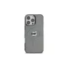Karl Lagerfeld KLHMP16LHLSCHK Funda rígida iPhone 16 Pro 6,3 negra IML Metal Choupette Head MagSafe