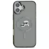 Karl Lagerfeld KLHMP16MHLSKCK funda rígida IML Metal Karl & Choupette Head MagSafe para Apple iPhone 16 Plus de 6,7 pulgadas, negra