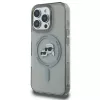 Karl Lagerfeld KLHMP16XHLSKCK funda rígida IML Metal Karl & Choupette Head MagSafe para Apple iPhone 16 Pro Max de 6,9 pulgadas, negra