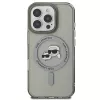 Karl Lagerfeld KLHMP16XHLSKCK funda rígida IML Metal Karl & Choupette Head MagSafe para Apple iPhone 16 Pro Max de 6,9 pulgadas, negra