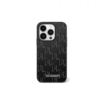 Karl Lagerfeld KLHMP16MPKHPORPK Funda rígida Hot Stamp MagSafe para iPhone 16 Plus 6,7