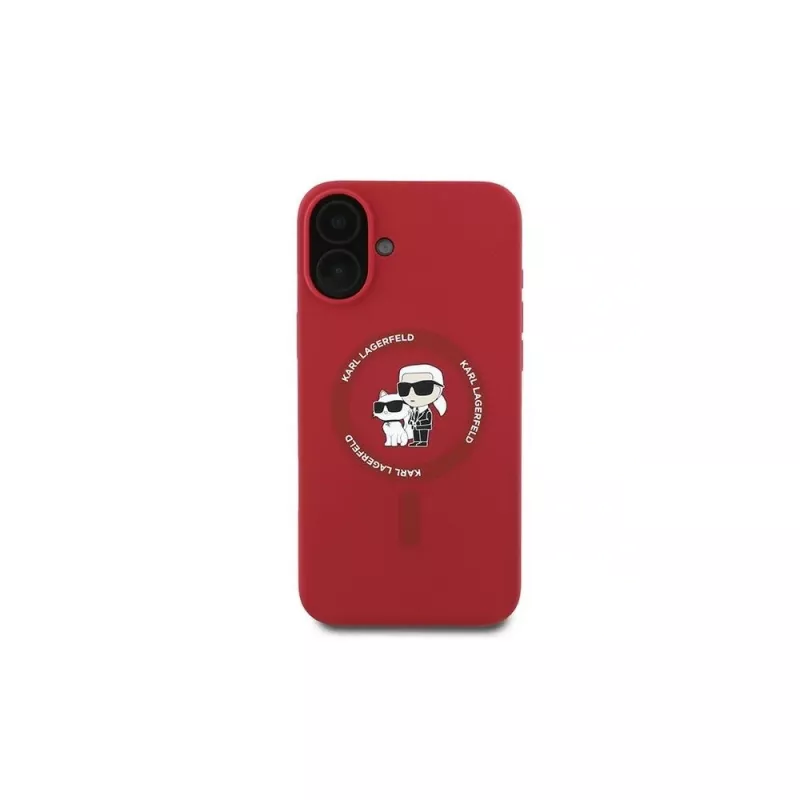 Karl Lagerfeld Funda rígida de silicona para iPhone 16 Plus 6,7