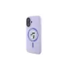 Karl Lagerfeld KLHMP16MSCMKCRHU Funda rígida de silicona MagSafe para iPhone 16 Plus 6,7