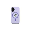 Karl Lagerfeld KLHMP16MSCMKCRHU Funda rígida de silicona MagSafe para iPhone 16 Plus 6,7