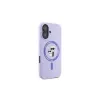 Karl Lagerfeld KLHMP16MSCMKCRHU Funda rígida de silicona MagSafe para iPhone 16 Plus 6,7