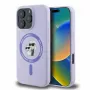 Karl Lagerfeld KLHMP16LSCMKCRHU Funda rígida de silicona lila para iPhone 16 Pro 6,3