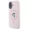 Karl Lagerfeld KLHMP16SSCMKCRHP Funda rígida de silicona MagSafe para Apple iPhone 16 6,1