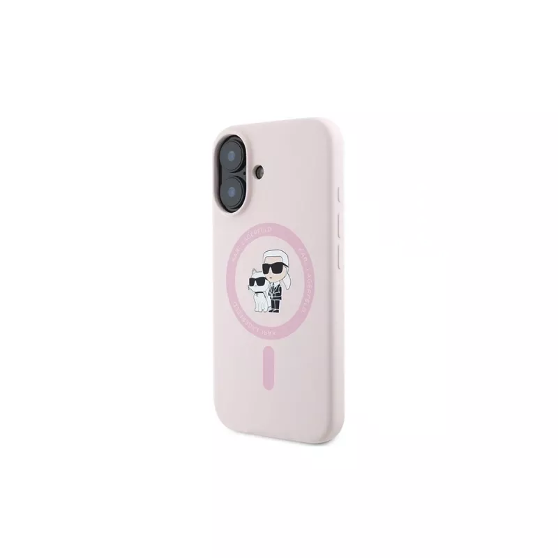 Karl Lagerfeld Funda rígida de silicona para iPhone 16 Plus 6,7