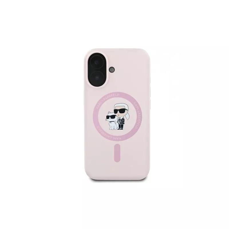 Karl Lagerfeld Funda rígida de silicona para iPhone 16 Plus 6,7