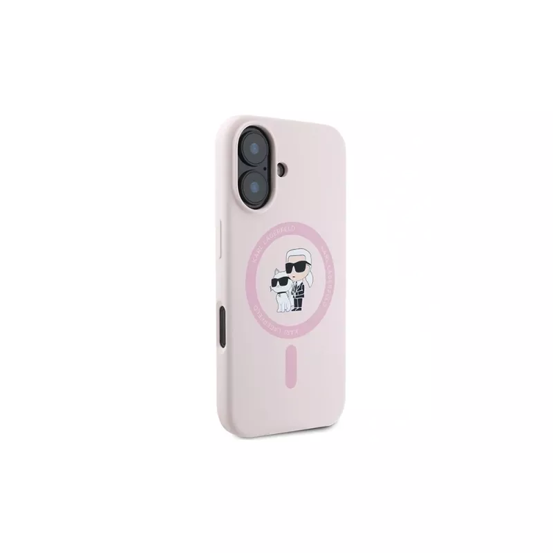 Karl Lagerfeld Funda rígida de silicona para iPhone 16 Plus 6,7