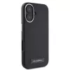 Karl Lagerfeld KLHMP16SPGMSRPK Funda rígida negra para iPhone 16 6,1