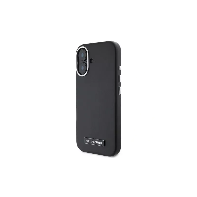 Karl Lagerfeld KLHMP16MPGMSRPK Funda rígida con placa metálica para iPhone 16 Plus 6.7