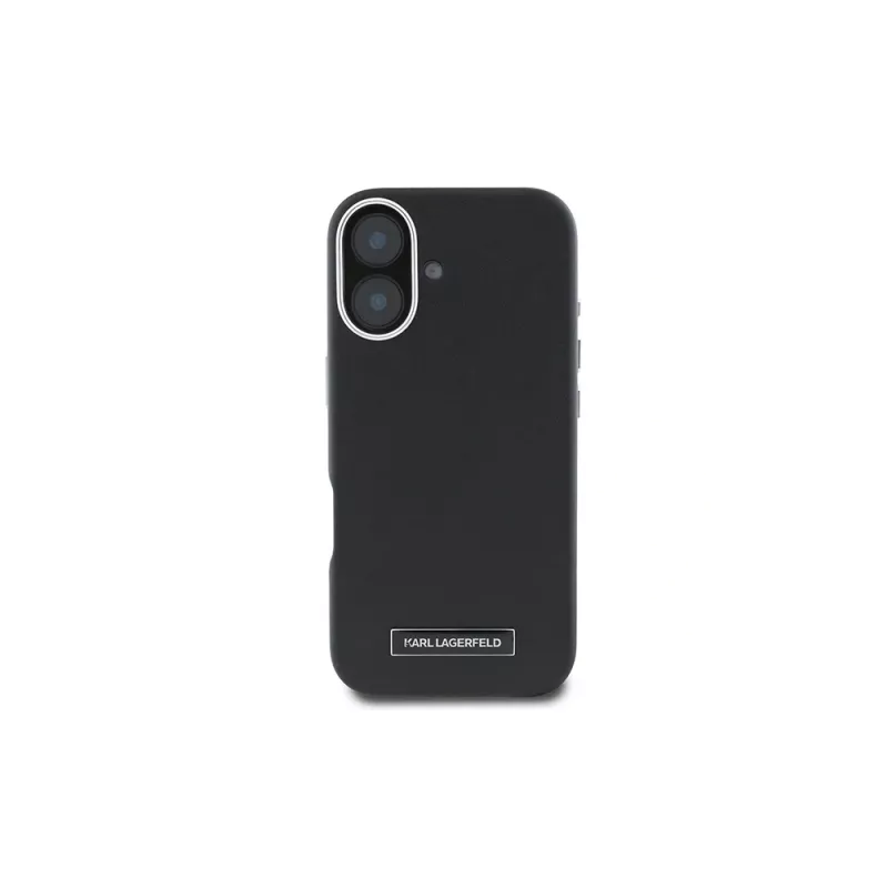 Karl Lagerfeld KLHMP16MPGMSRPK Funda rígida con placa metálica para iPhone 16 Plus 6.7