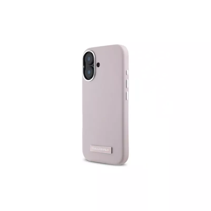 Karl Lagerfeld KLHMP16SPGMSRPP Funda rígida rosa para iPhone 16 6,1