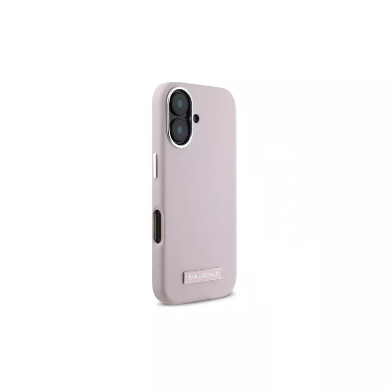 Karl Lagerfeld KLHMP16SPGMSRPP Funda rígida rosa para iPhone 16 6,1