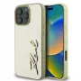Karl Lagerfeld Funda rígida Metal Signature para iPhone 16 Pro 6,3