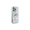 Karl Lagerfeld Funda MagSafe Liquid Glitter Karl & Choupette Head para Apple iPhone 16 Pro