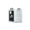 Karl Lagerfeld KLHMP16LSKCHPPLK Funda rígida de silicona negra para iPhone 16 Pro 6,3 inch Double Heads Print MagSafe