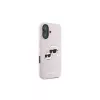 Karl Lagerfeld KLHMP16MSKCHPPLP Funda rígida de silicona rosa para iPhone 16 Plus 6,7