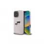 Karl Lagerfeld KLHMP16LSKCHPPLP Funda rígida de silicona rosa para iPhone 16 Pro 6,3