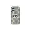 Karl Lagerfeld Funda IML Karl Head Electroplated para iPhone 16 (negra)