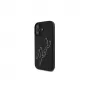 Karl Lagerfeld Funda 3D Rubber Bicolor Signature para iPhone 16 (negra)