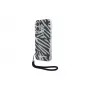 Karl Lagerfeld Funda trasera IML Zebra Pattern & Cord para Apple iPhone 16 - negra