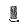Karl Lagerfeld Funda trasera IML Zebra Pattern & Cord para Apple iPhone 16 - negra