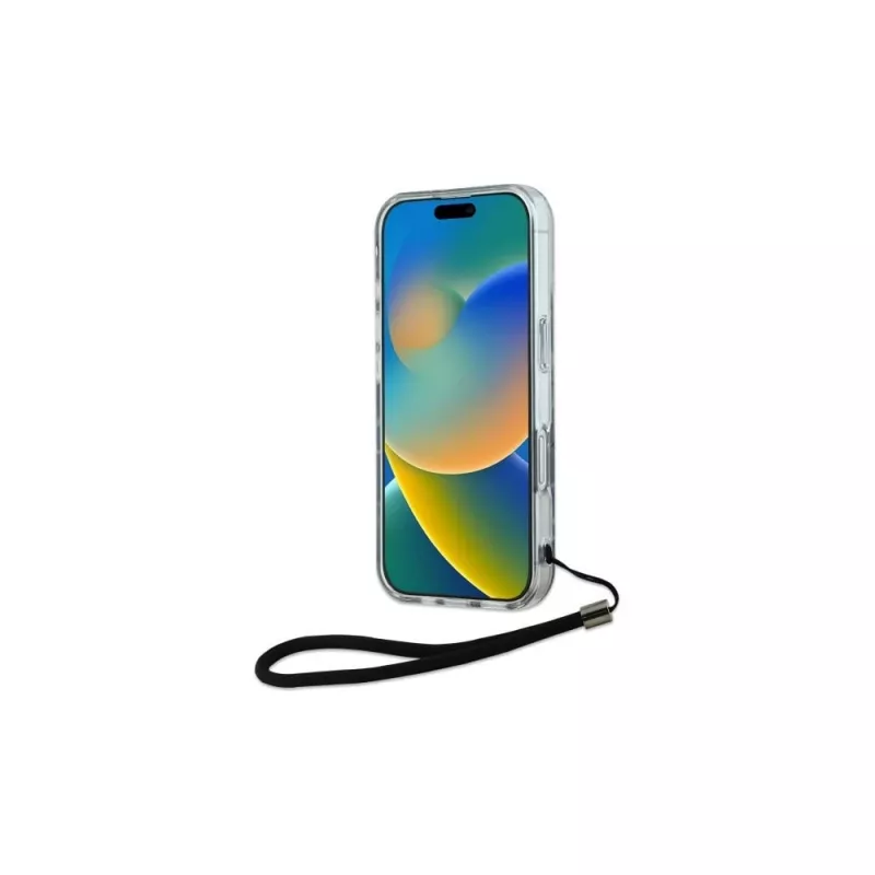 Karl Lagerfeld Funda Zebra With Cord para iPhone 16 Plus (lila)