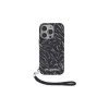 Karl Lagerfeld Funda Zebra With Cord para iPhone 16 Pro, lila