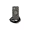Karl Lagerfeld KLHMP16SHCKCKLCK Funda rígida negra para iPhone 16 6,1