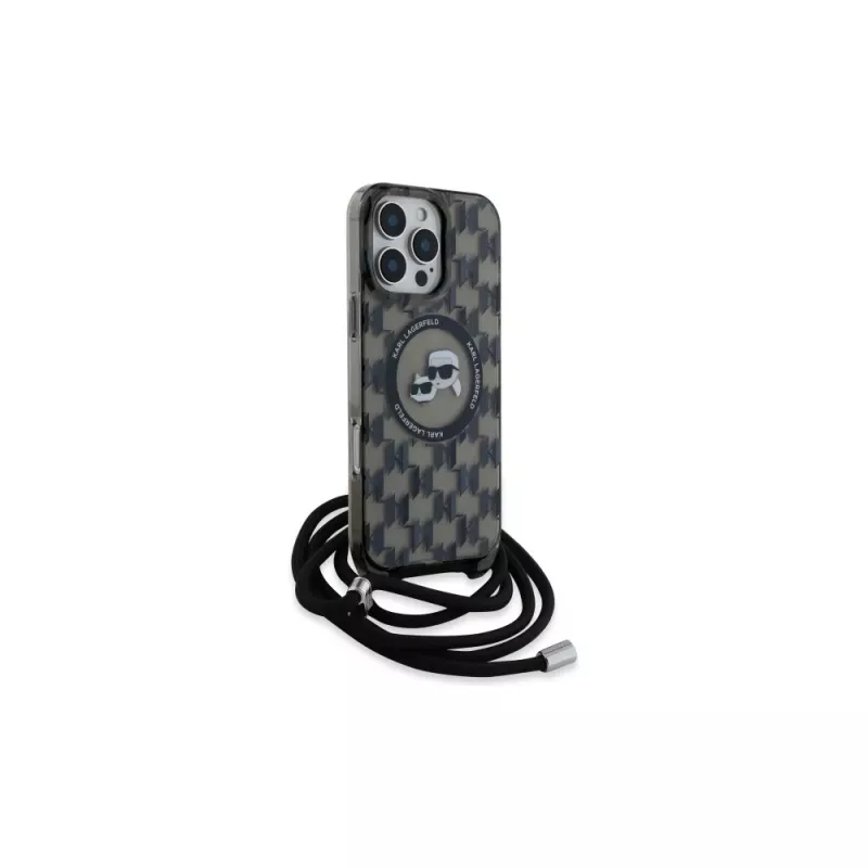 Karl Lagerfeld KLHMP16XHCKCKLCK Funda rígida negra para iPhone 16 Pro Max 6,9
