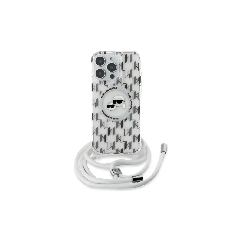 Karl Lagerfeld KLHMP16XHCKCKLCT Funda rígida transparente para iPhone 16 Pro Max 6,9