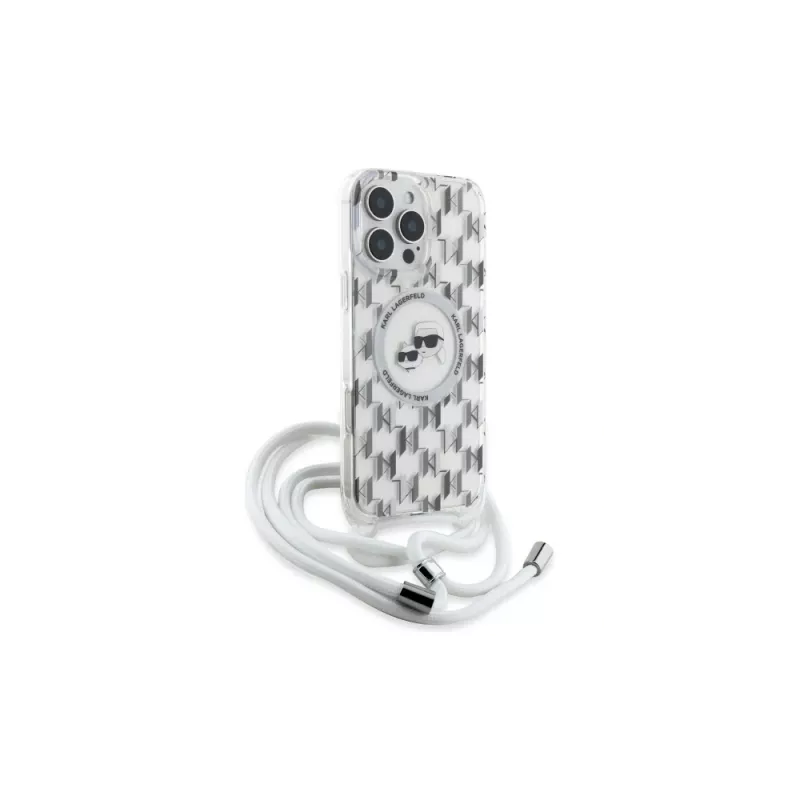 Karl Lagerfeld KLHMP16XHCKCKLCT Funda rígida transparente para iPhone 16 Pro Max 6,9