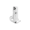 Karl Lagerfeld KLHMP16XHCCHNT Funda rígida transparente para iPhone 16 Pro Max 6.9
