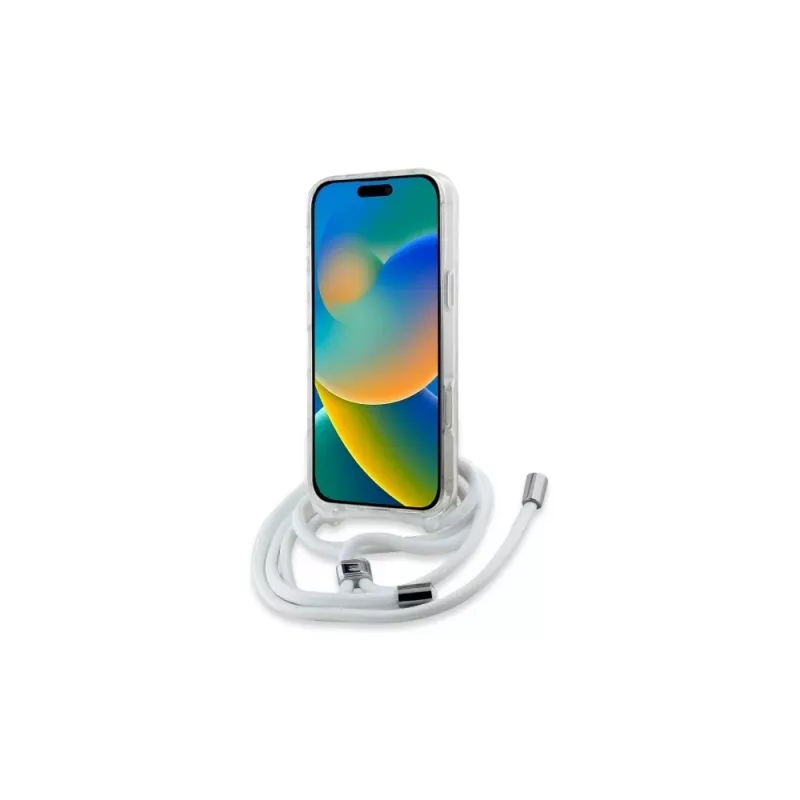 Karl Lagerfeld KLHMP16XHCCHNT Funda rígida transparente para iPhone 16 Pro Max 6.9