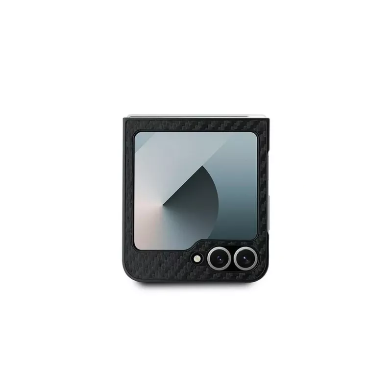 BMW Funda rígida para Samsung Galaxy Z Flip6 / Z Flip7 FE - Carbon Tricolor negra
