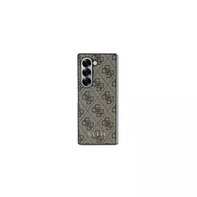 Guess GUHCZFD6GF4GBR Funda protectora 4G marrón para Z Fold6 F956