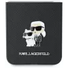 Karl Lagerfeld KLHCZF6SAPKCNPK Funda Saffiano Metal Pin para Samsung Galaxy Z Flip6 / Z Flip7 FE, negra