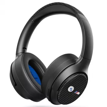 Auriculares Bluetooth over-ear BMW ANC con logotipos metálicos - Negro