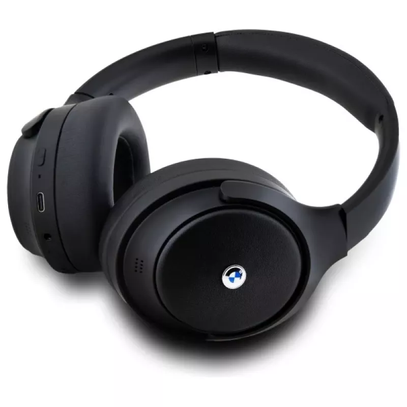 Auriculares Bluetooth over-ear BMW con cancelación activa de ruido, logotipos metálicos - Negro