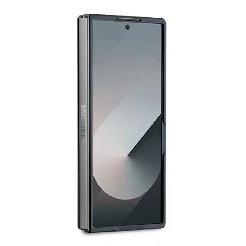 Mercedes-Benz MEHMZFD623RBGVK Cubierta trasera MagSafe de piel efecto madera para Samsung Galaxy Z Fold6 - Negro