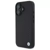 BMW BMHMP16S23RDDK Funda rígida Sign Leather Diamond Metal Logo MagSafe para iPhone 16 6,1