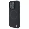BMW Funda rígida Sign Leather Half Textured con Circle MagSafe para Apple iPhone 16 Pro Max 6,9