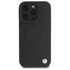 BMW Funda rígida Sign Leather Half Textured con Circle MagSafe para Apple iPhone 16 Pro Max 6,9