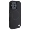 BMW Funda rígida Sign Leather Half Textured con Circle MagSafe para Apple iPhone 16 Pro Max 6,9